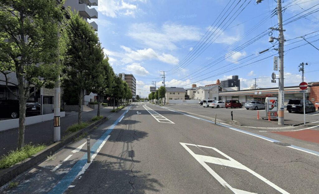 東京ノーストクリニック郡山院へJR郡山駅から向かう際の経路４つ目です。