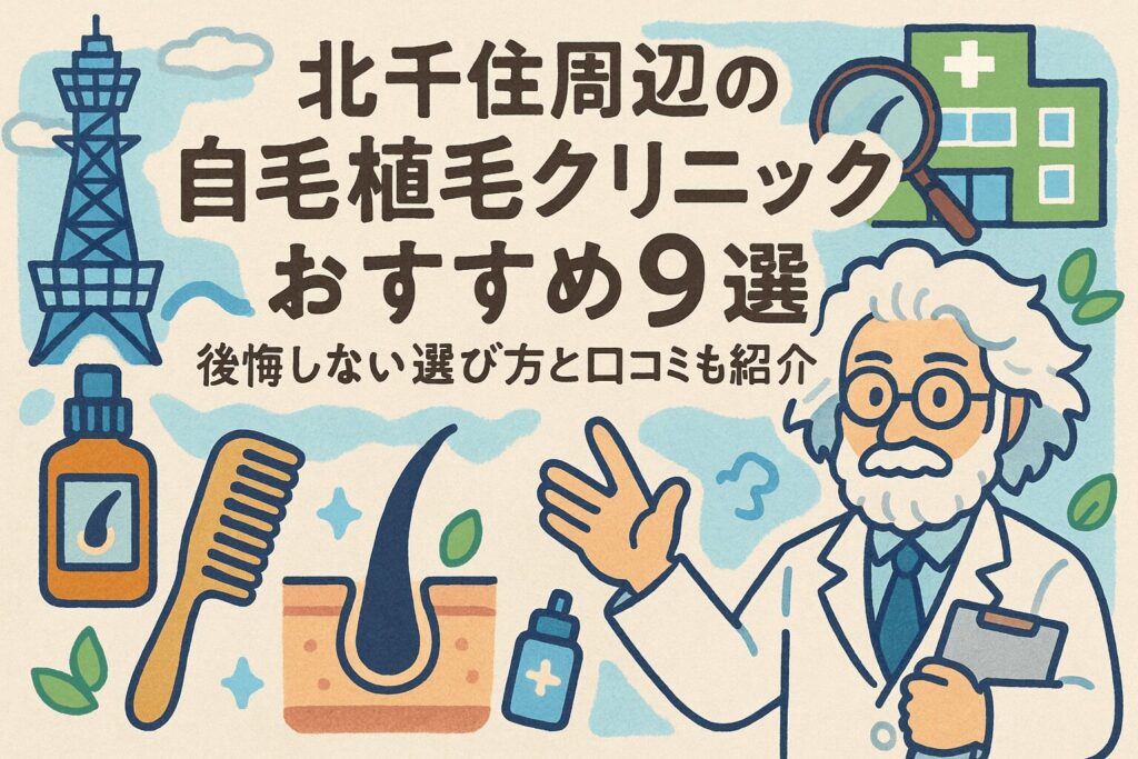北千住の自毛植毛クリニックおすすめ9選を後悔しない選び方とあわせて紹介