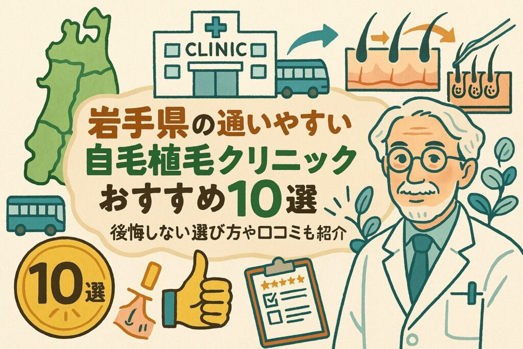 岩手県の自毛植毛クリニックおすすめ10選を後悔しない選び方とあわせて紹介