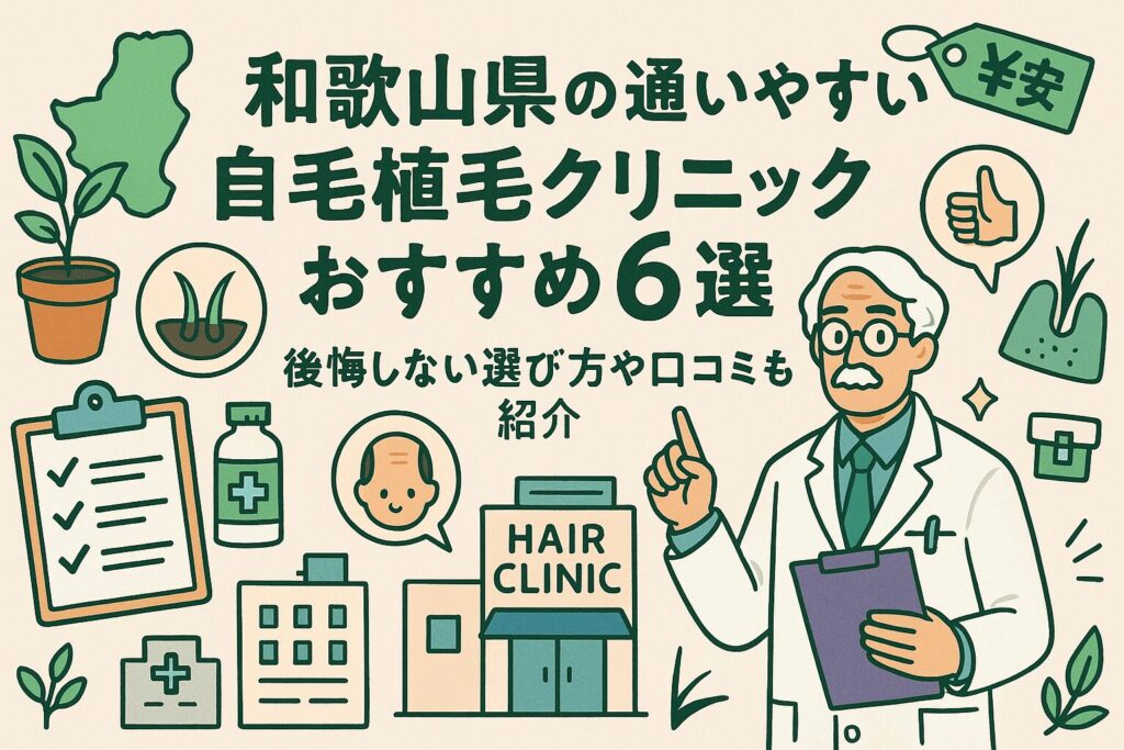 和歌山県の自毛植毛クリニックおすすめ6選を後悔しない選び方とあわせて紹介