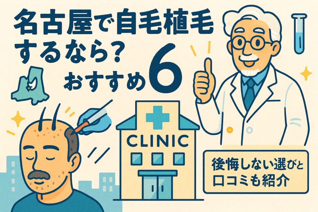 名古屋のおすすめ自毛植毛クリニックを紹介！後悔しない選び方や口コミも紹介