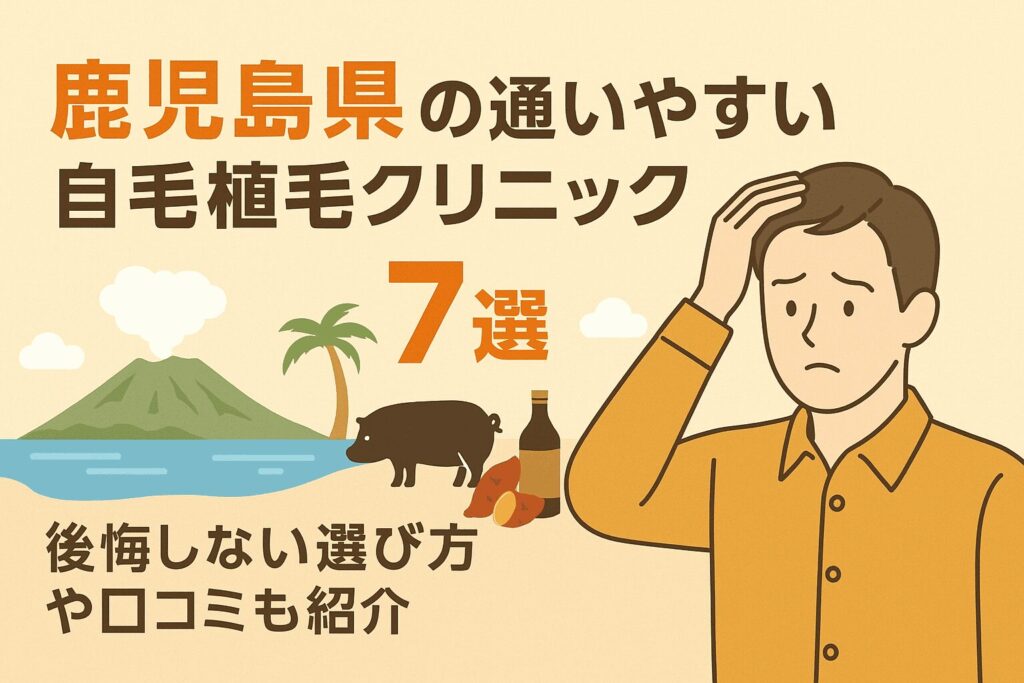 鹿児島県の自毛植毛クリニックおすすめ7選を後悔しない選び方とあわせて紹介