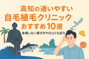 高知県の自毛植毛クリニックおすすめ10選を後悔しない選び方とあわせて紹介