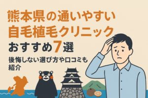 熊本県の自毛植毛クリニックおすすめ7選を後悔しない選び方とあわせて紹介