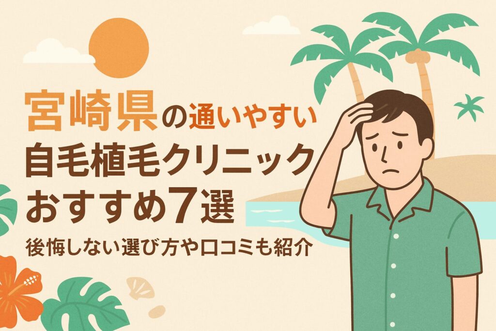 宮崎県の自毛植毛クリニックおすすめ7選を後悔しない選び方とあわせて紹介