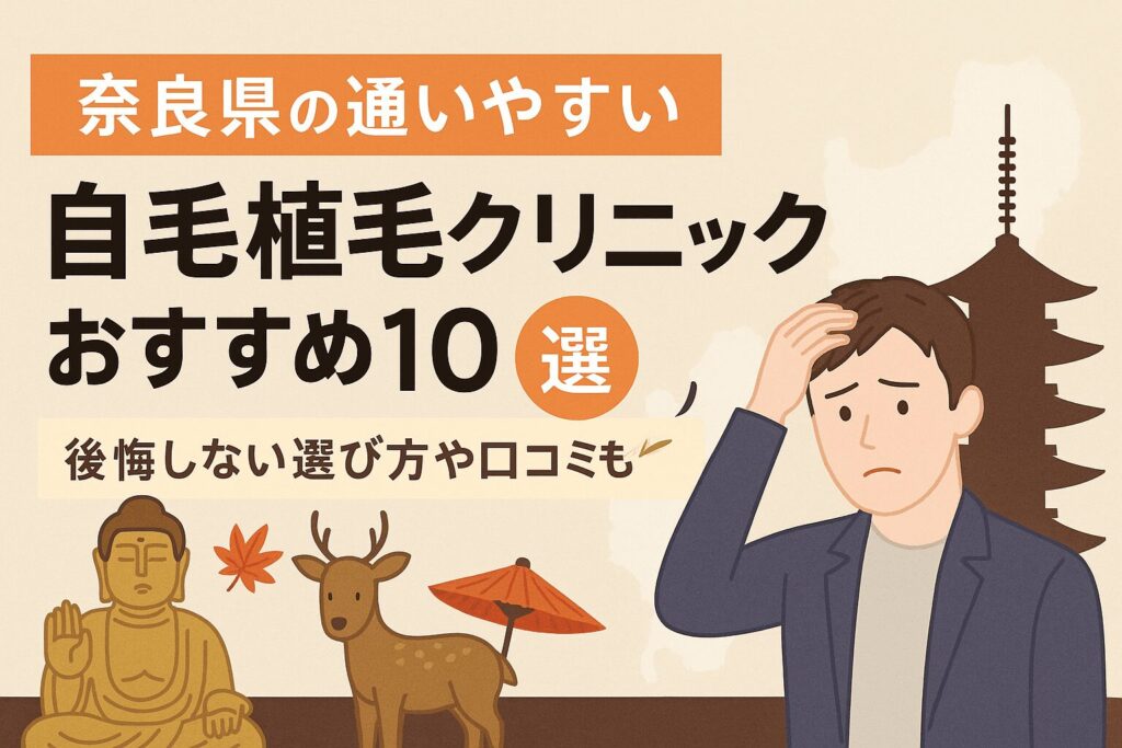 奈良県の自毛植毛クリニックおすすめ10選を後悔しない選び方とあわせて紹介