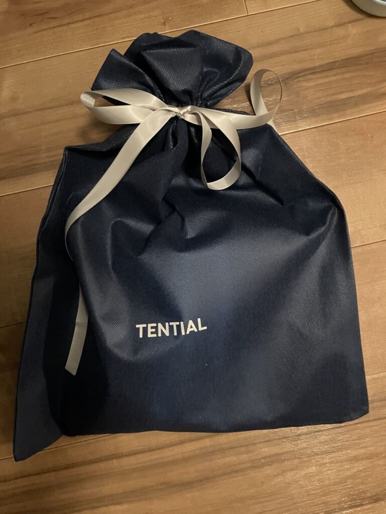 TENTIAL商品のラッピング状態